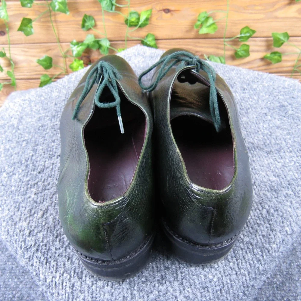 Noah Waxman Casual Shoes‎ Men's Green Size 11 Leather Lace-Up